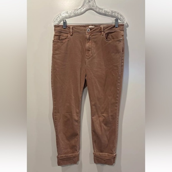 J. Jill Denim High Rise Straight Leg Cuffed‎ Ankle Jean Size 8 - Picture 1 of 6